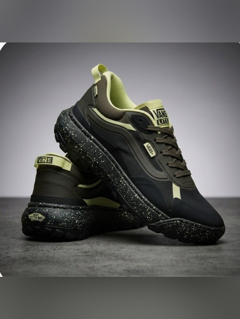 NEW! Vans Men's MTE Low-Top Sneakers in Olive/Black sz 9.5